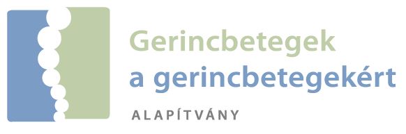 Gerincbetegek a Gerincbetegekért Alapítvány logója. 
